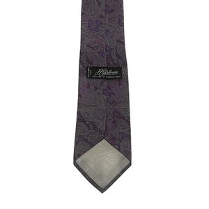 Men's Halabrese Italy Silk Purple AOP Tie 55.5x3